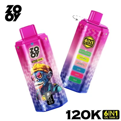 ZOOY 6 IN 1 GUSTI 120K Vape all'ingrosso